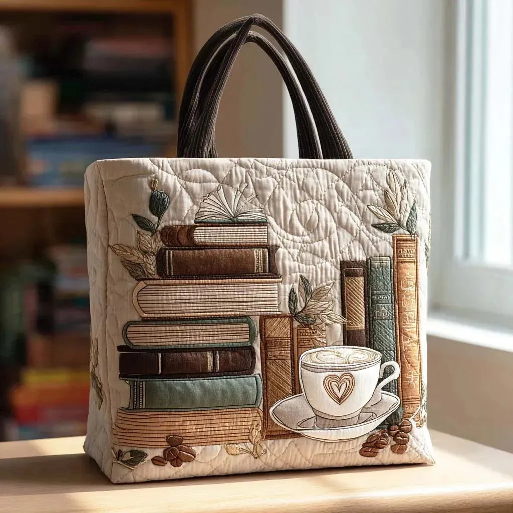 Borsa Artigianale con Motivo Caffè