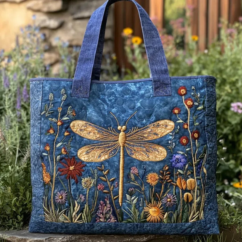 Borsa Artigianale a Tracolla con Libellula